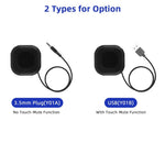 Portable Conference Microphone 360° Omnidirectional Condenser Computer PC Small Microphone with Touch Mute for PC Laptop Video Conference Chatting Gaming Recording Online Class Skype