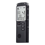 T60 32 GB støjreducerende digital stemmeaktiveret stemmeoptager, MP3-afspiller, 1536 kbps HD-optagelse, dobbelt kondensatormikrofon med WAV- og MP3-afspiller til mobiloptagelse af møder, forelæsninger, interviews og undervisning
