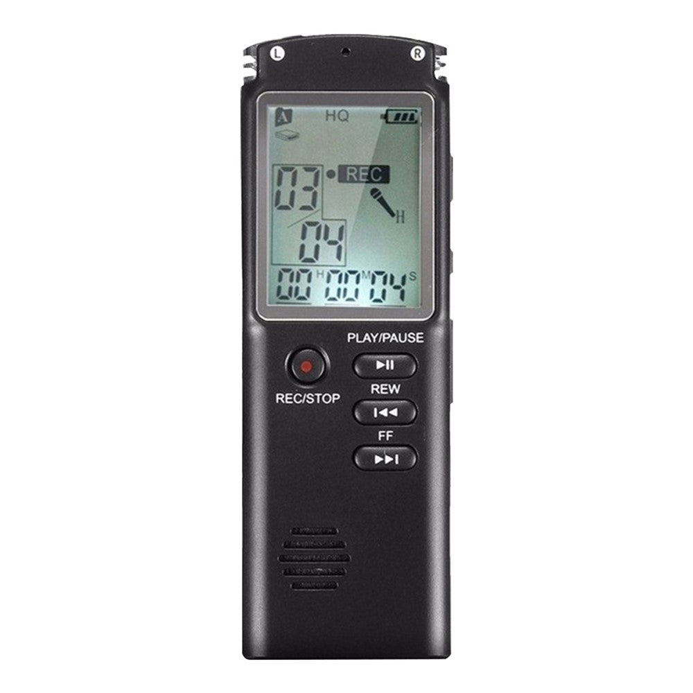 T60 32 GB støjreducerende digital stemmeaktiveret stemmeoptager, MP3-afspiller, 1536 kbps HD-optagelse, dobbelt kondensatormikrofon med WAV- og MP3-afspiller til mobiloptagelse af møder, forelæsninger, interviews og undervisning