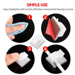 100 Pcs Cable Clips Cord Organizer Cable Management, Self Adhesive Wire Holder System Multipurpose Wire Clips