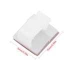 100 Pcs Cable Clips Cord Organizer Cable Management, Self Adhesive Wire Holder System Multipurpose Wire Clips
