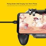 AK77 Mobile Game Controller PUBG Game Controller Gamepad with 6-Finger Gaming Trigger and Cooling Fan