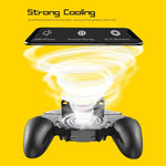 AK77 Mobile Game Controller PUBG Game Controller Gamepad with 6-Finger Gaming Trigger and Cooling Fan