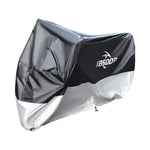 BSDDP 200x90x100cm Motorcycle Cover with Keyhole Oxford Cloth Waterproof Dustproof Motorbike Outdoor Protective Hood Cover