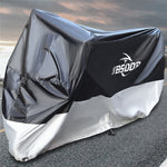 BSDDP 200x90x100cm Motorcycle Cover with Keyhole Oxford Cloth Waterproof Dustproof Motorbike Outdoor Protective Hood Cover