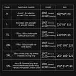 BSDDP 200x90x100cm Motorcycle Cover with Keyhole Oxford Cloth Waterproof Dustproof Motorbike Outdoor Protective Hood Cover