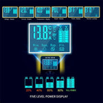 Helautomatisk smart laddare 12V/10A 24V/5A batterihållare batteriavsulfatator för bil lastbil motorcykel gräsklippare båt