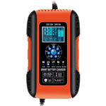 Helautomatisk smart laddare 12V/10A 24V/5A batterihållare batteriavsulfatator för bil lastbil motorcykel gräsklippare båt