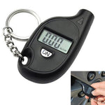 Portable Digital Display Car Tire Air Pressure Gauge Mini Tire Pressure Tester Measuring Tool with Keychain