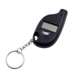 Portable Digital Display Car Tire Air Pressure Gauge Mini Tire Pressure Tester Measuring Tool with Keychain