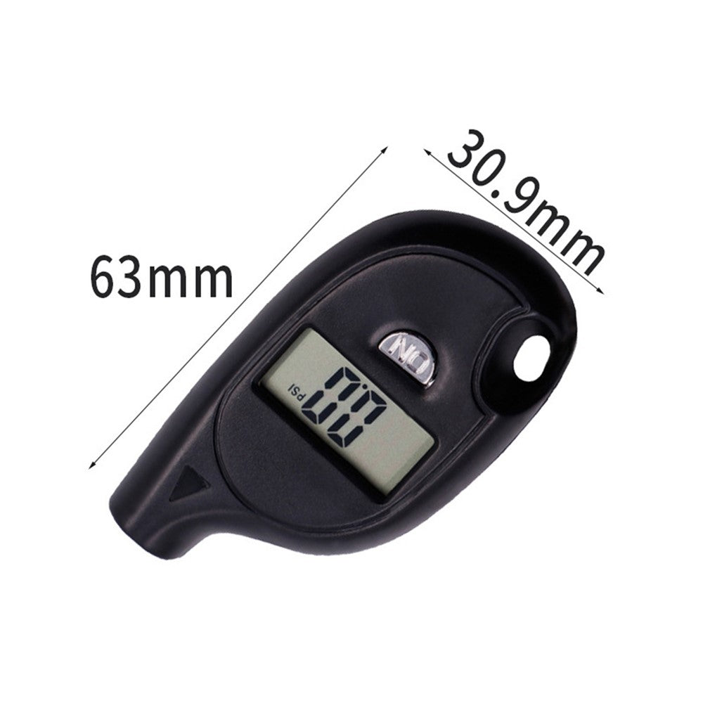Portable Digital Display Car Tire Air Pressure Gauge Mini Tire Pressure Tester Measuring Tool with Keychain
