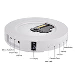 LED Display Wall Mountable CD Player Bluetooth-compatible Speaker with Remote Control FM Radio 3.5mm AUX Input TF Card U Disk Music Player Timing Function