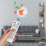 LED Display Wall Mountable CD Player Bluetooth-compatible Speaker with Remote Control FM Radio 3.5mm AUX Input TF Card U Disk Music Player Timing Function