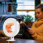 LED Display Wall Mountable CD Player Bluetooth-compatible Speaker with Remote Control FM Radio 3.5mm AUX Input TF Card U Disk Music Player Timing Function