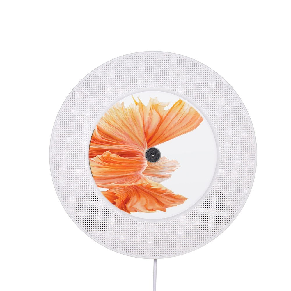 LED Display Wall Mountable CD Player Bluetooth-compatible Speaker with Remote Control FM Radio 3.5mm AUX Input TF Card U Disk Music Player Timing Function