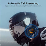 SUPER LX3 Bluetooth-compatible 5.0 Headset Motorcycle Motorbike Helmet Intercom Interphone for Riding Skiing Snowmobile Scooter