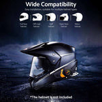 SUPER LX3 Bluetooth-compatible 5.0 Headset Motorcycle Motorbike Helmet Intercom Interphone for Riding Skiing Snowmobile Scooter
