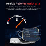 Car HUD Head Up Display Digital OBD2 GPS Interface Smart Speedometer with Over Speed Warning, Mileage Measurement, Time, Direction, Altitude