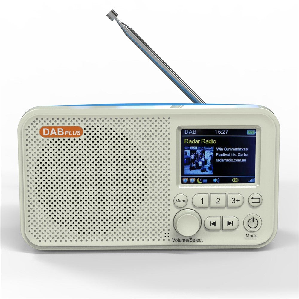 Bærbar radio, digital modtager, AM/FM-stereo, genopladelig, understøtter TF-kort, USB-port, sleep-timer