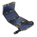 USB Soloplader 20W Vejrbestandig Holdbar Bærbar Sammenklappelig Solcellepanel Telefonoplader til Camping Udendørs til iPhone / Android Smartphones / iPads / Android Tablets