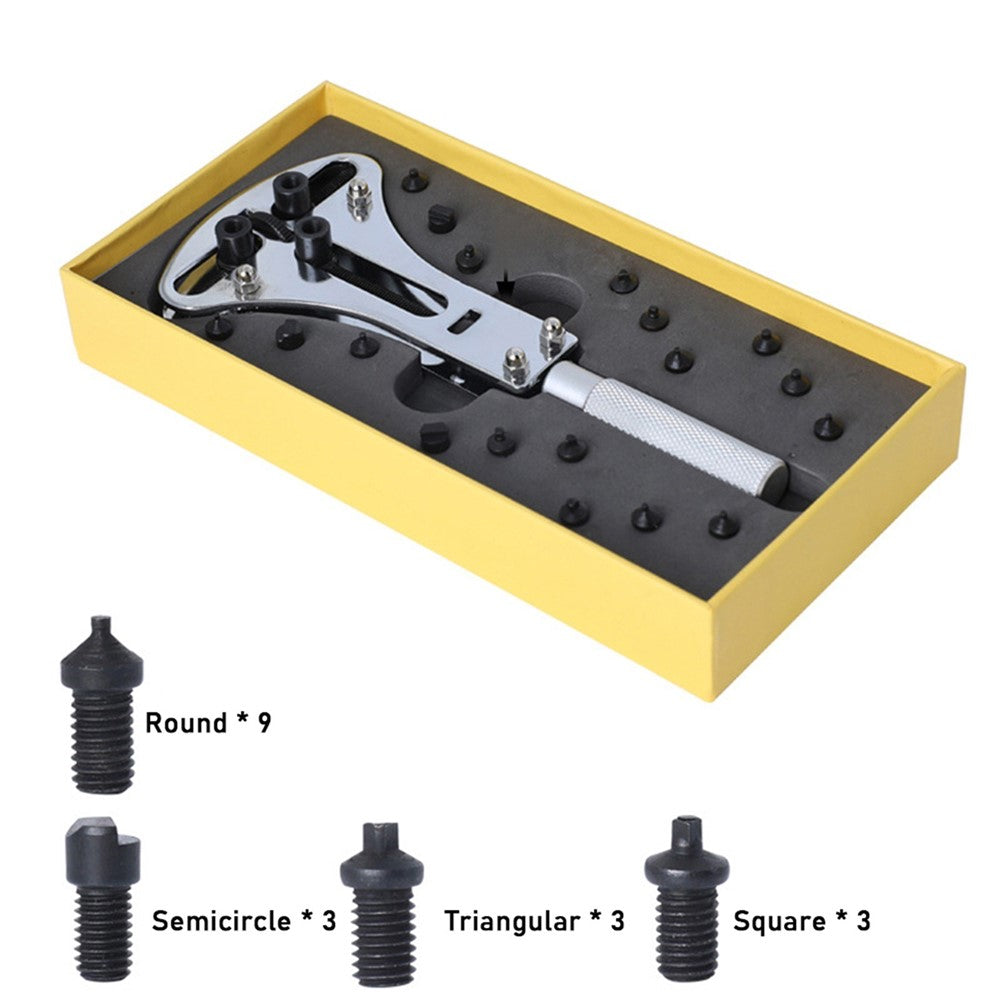 Universal Durable Watch Case Opener 3 Prongs Adjustable Watches Back Cover Removing Tool Watch Repairing and Battery Replacement