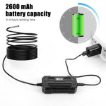 2m Hard Wire Wireless Fidelity Connected Industrial Endoscope Borescope IP67 Waterproof Inspection Camera with Built-in 6pcs Dimmable LEDs 3.9mm Lens 1960*1080 Resolution
