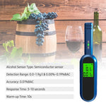 Portable Breath Alcohol Tester with LCD Screen Digital Breathalyzer Blowing Alcohol Tester Handheld Drunk Driving Detection Gauge Battery Powered (No FDA, BPA-Free)