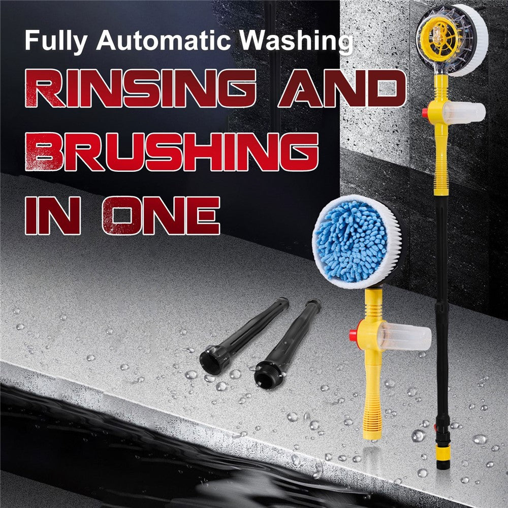 Car Wash Brush High-pressure Foam Car Cleaning Kit 360-degree Spin Car Wash Mop Detachable and Extendable Scrub Brush for Car Home Cleaning and Garden Use