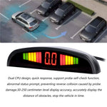 Car Parking Sensor Warning Buzzer Rear Reversing Radar System with 4 Parking Sensors Distance Detection LED Distance Display