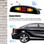 Car Parking Sensor Warning Buzzer Rear Reversing Radar System with 4 Parking Sensors Distance Detection LED Distance Display