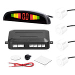 Car Parking Sensor Warning Buzzer Rear Reversing Radar System with 4 Parking Sensors Distance Detection LED Distance Display