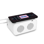 Bluetooth-compatible Speaker Digital Alarm Clock Bedside Wireless Charger Charging Station Bedroom Living Room Kitchen