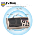 ROLTON W405 FM Digital Radio Portable USB Wired Computer Speaker HiFi Stereo Receiver Support TF Music Play Flashlight