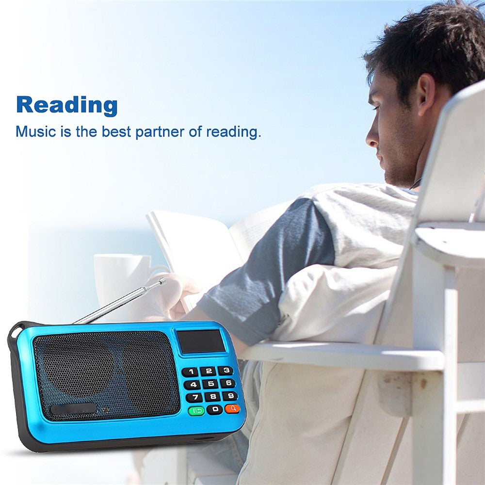 ROLTON W405 FM Digital Radio Portable USB Wired Computer Speaker HiFi Stereo Receiver Support TF Music Play Flashlight