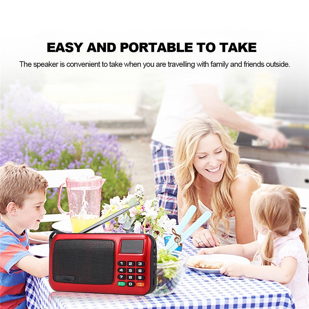 ROLTON W405 FM Digital Radio Portable USB Wired Computer Speaker HiFi Stereo Receiver Support TF Music Play Flashlight
