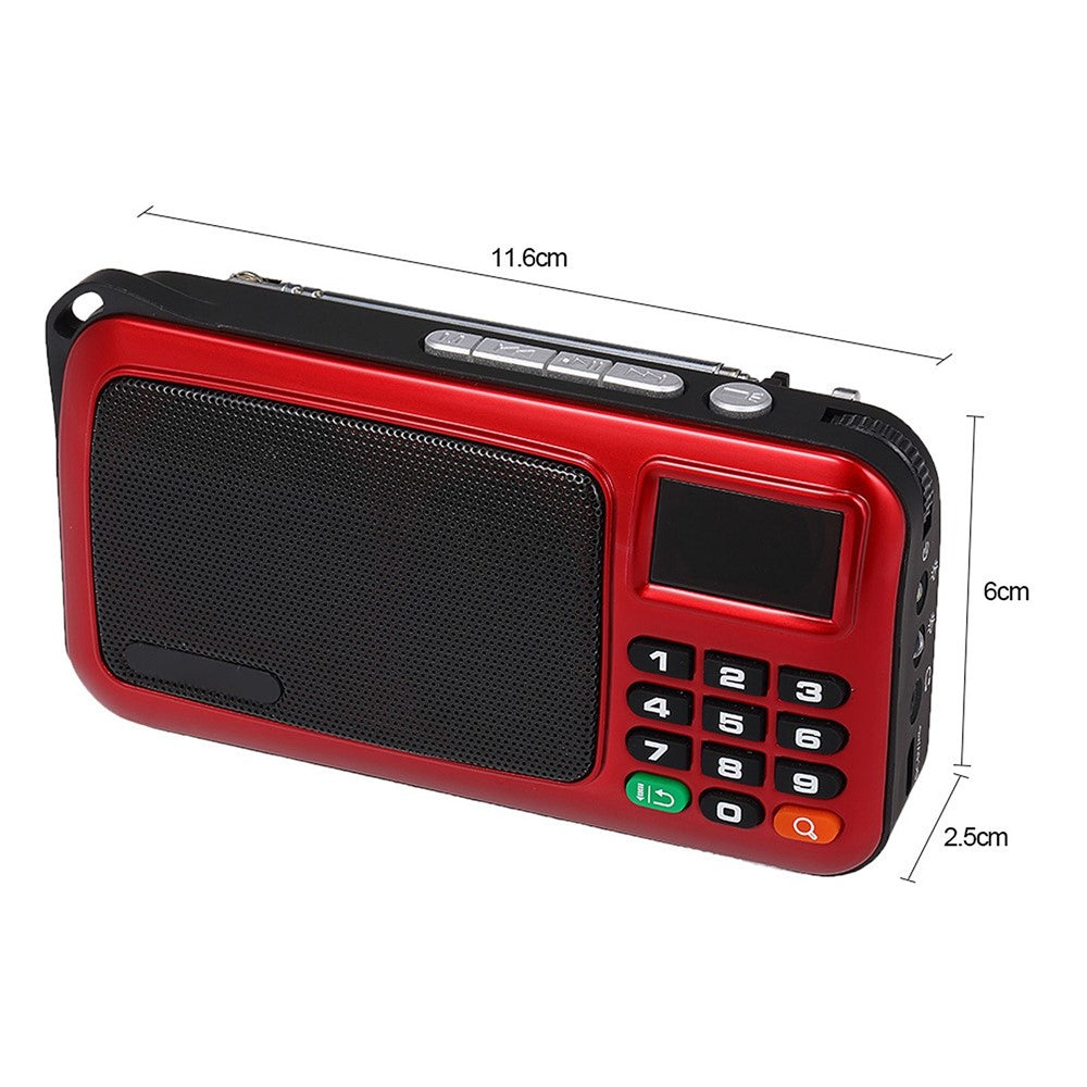 ROLTON W405 FM Digital Radio Portable USB Wired Computer Speaker HiFi Stereo Receiver Support TF Music Play Flashlight