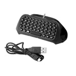 Bærbar 3,5 mm stik Bluetooth-kompatibelt tastatur Trådløst minitastatur til PS4-controller